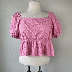 Wild Fable Pink Crop Tip Size XL EUC